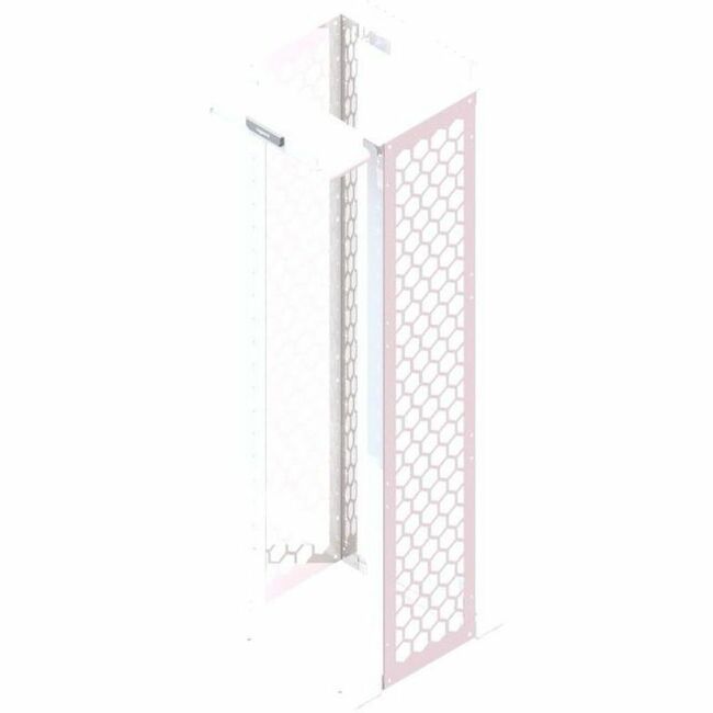 Ortronics MM20 Channel Rack, 16.25" deep, 7 ft, 45 RU, tapped, White
