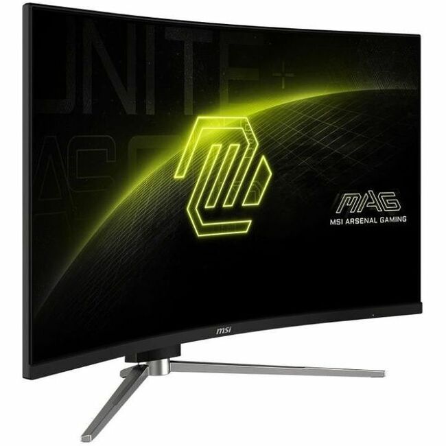 MSI 325CQRXF E2 32" Class WQHD Curved Screen Gaming LED Monitor - 16:9 - Metallic Black