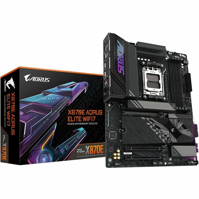 Gigabyte Ultra Durable X870E AORUS ELITE WIFI7 Gaming Desktop Motherboard