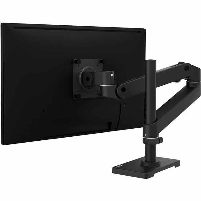 Ergotron LX Pro Desk Monitor Arm, Tall Pole (Black) Single Monitor Mount
