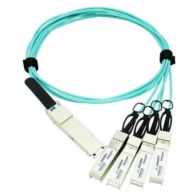 Axiom 100GBASE-AOC QSFP28 to 4 SFP28 Active Optical Cable Juniper Compatible 5m