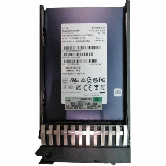 HPE Sourcing 240 GB Solid State Drive - 2.5" Internal - SATA (SATA/600) - Mixed Use