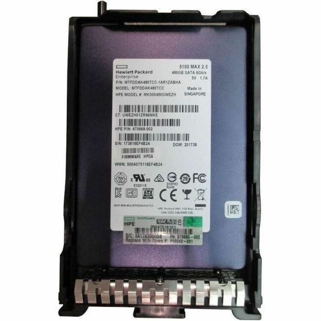 HPE Sourcing Turbo Drive G2 512 GB Solid State Drive - Internal