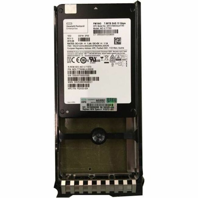 HPE Sourcing 7.68 TB Solid State Drive - 2.5" Internal - SAS