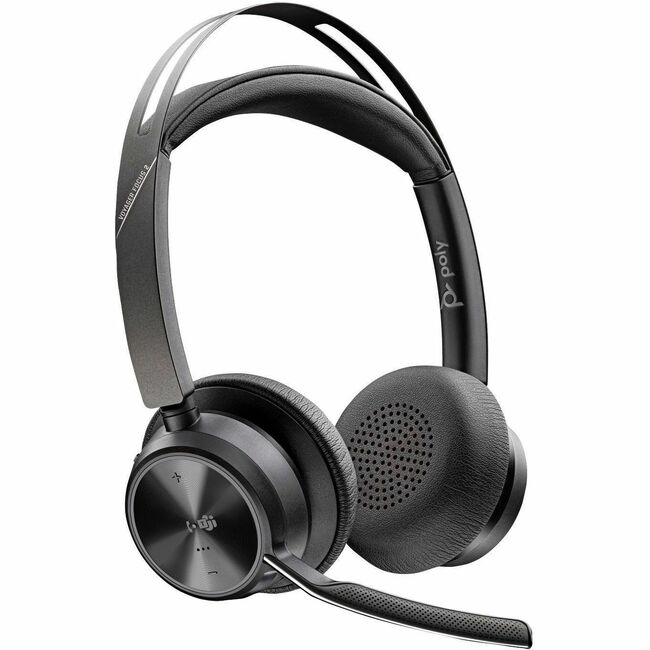 Poly Voyager Focus 2-M USB-C-C Headset USB-C/A Adapter Charging Stand
