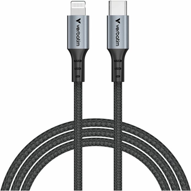 Verbatim Sync & Charge USB-C to Lightning Cable - Black