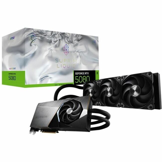 MSI GeForce RTX 5080 16G SUPRIM LIQUID SOC Graphic Card