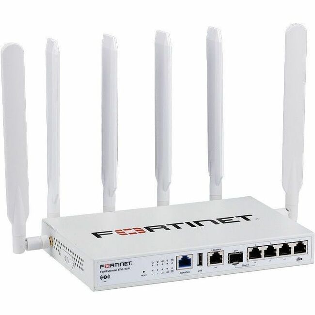 Fortinet FortiExtender FEX-511G-WIFI Wi-Fi 6 IEEE 802.11ax 2 SIM Ethernet, Cellular Modem/Wireless Router