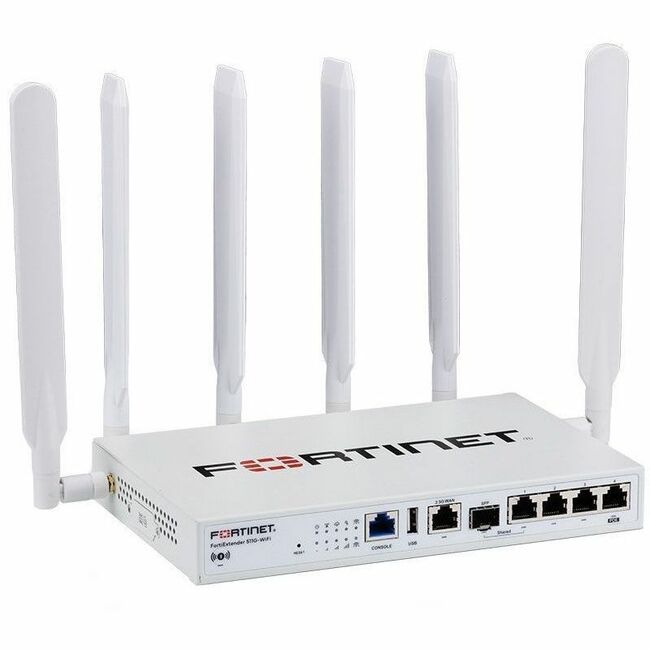 Fortinet FortiExtender FEX-511G-WIFI Wi-Fi 6 IEEE 802.11ax 2 SIM Ethernet, Cellular Modem/Wireless Router