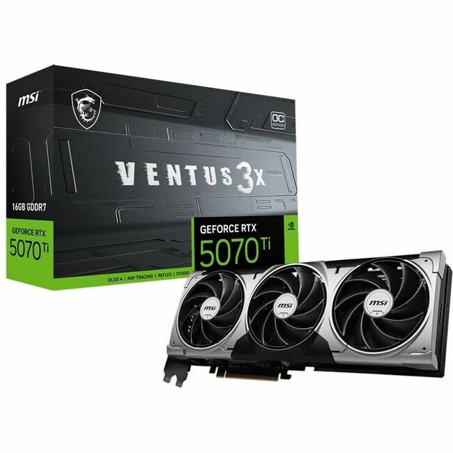 MSI GeForce RTX 5070 Ti 16G VENTUS 3X OC Graphic Card