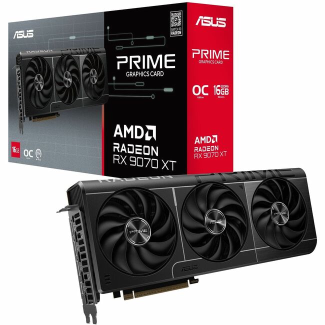 Asus Prime Radeon RX 9070 XT OC Edition 16GB GDDR6 Graphic Card