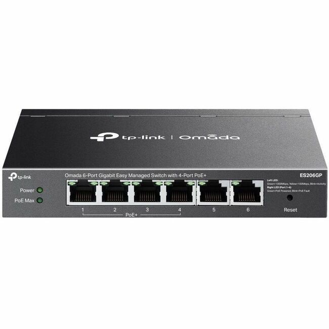 Omada Omada 6-Port Gigabit Easy Managed Switch with 4-Port PoE+