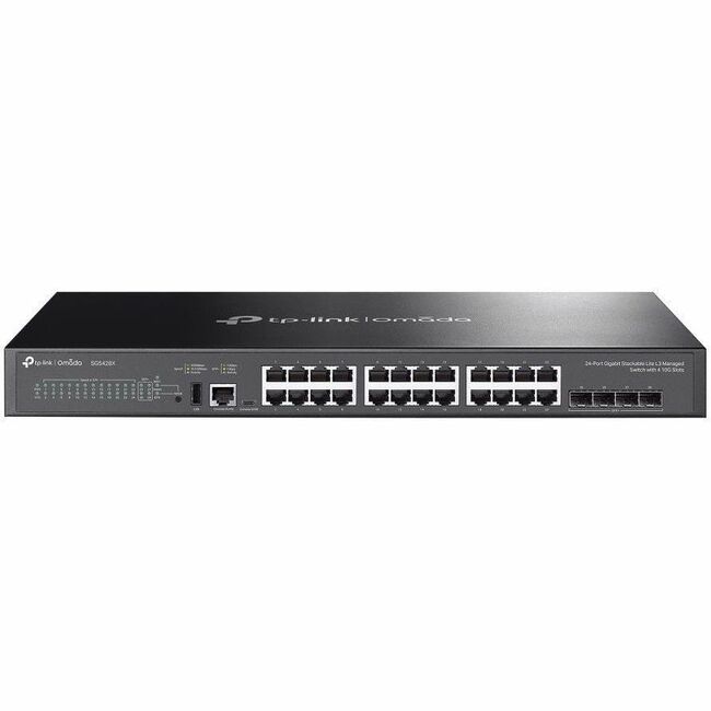 Omada Omada 24-Port Gigabit Stackable Lite L3 Managed Switch with 4× 10G Slots