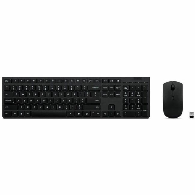 Lenovo Professional Wireless Rechargeable Combo Keyboard and Mouse-French Canadian 058