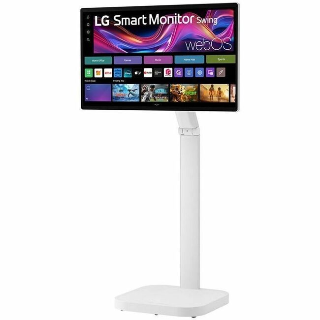LG 31.5-inch 4K UHD IPS Smart Monitor Swing with Touchscreen, Rolling Stand