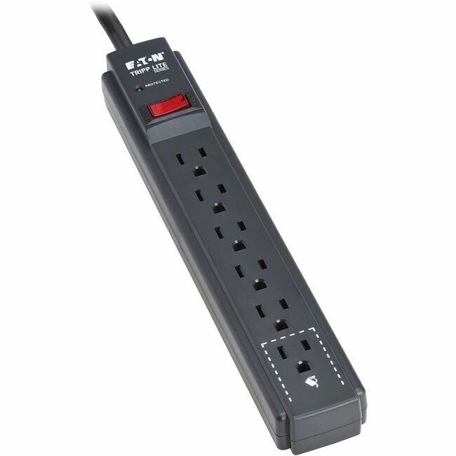 Tripp Lite series Protect It! TLP63B 6-Outlets Surge Suppressor/Protector