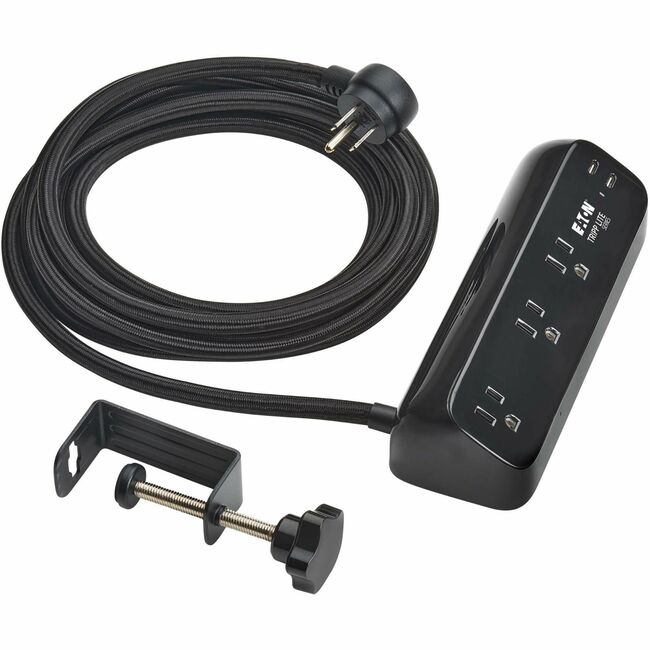 Tripp Lite Protect It! TLP310U30CLAMPB 3-Outlets Surge Suppressor/Protector