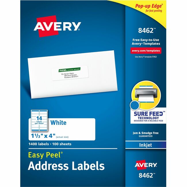 Avery White Easy Peel Address Labels