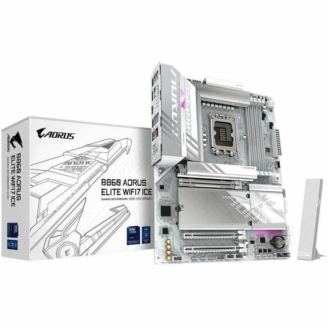 Gigabyte Ultra Durable B860 A ELITE WF7 ICE Gaming Desktop Motherboard