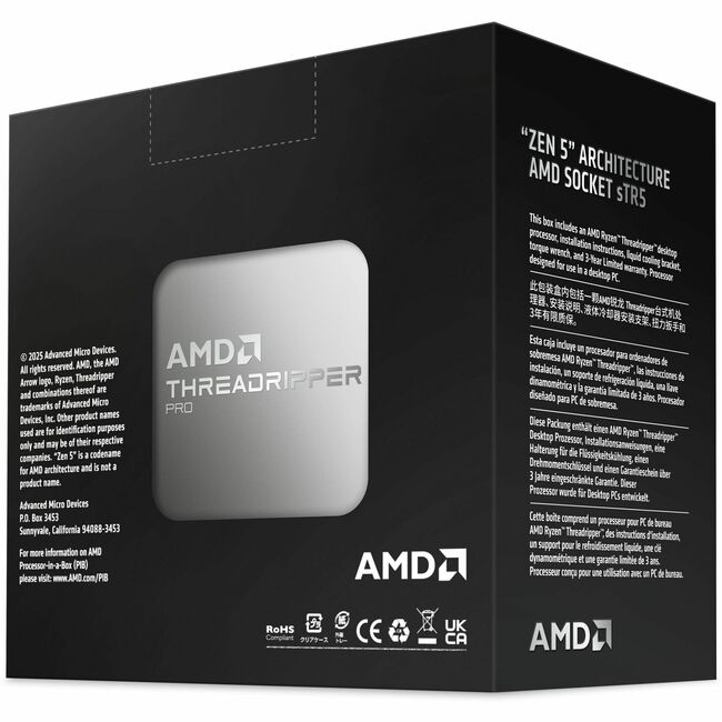 AMD Ryzen Threadripper PRO Tetracosa-core 9965WX 4.2GHz Desktop Processor