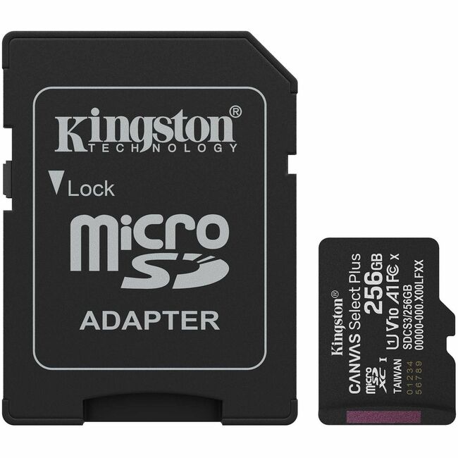 Kingston Canvas Select Plus 256GB microSDXC Card