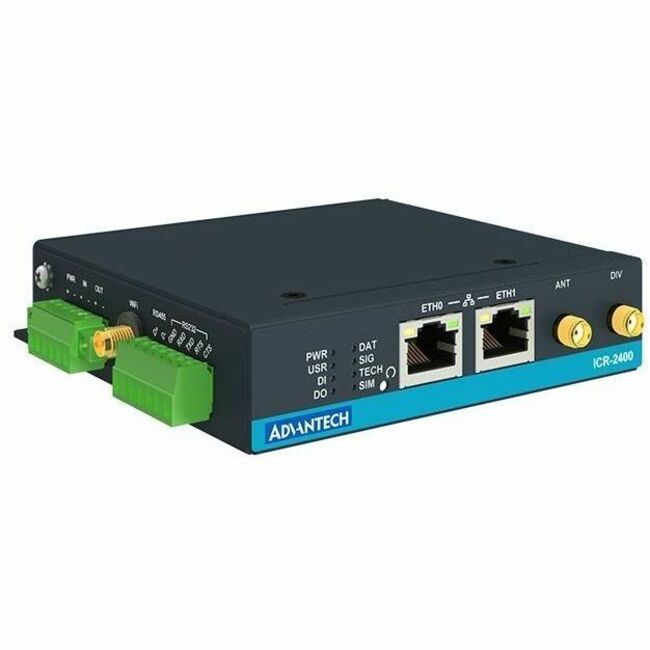 Advantech ICR-2431W Wi-Fi 5 IEEE 802.11b/g/n/ac 2 SIM Cellular, Ethernet Modem/Wireless Router