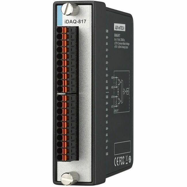 Advantech IDAQ-817 8-ch, 16-bit, 200 kS/s, Analog Input iDAQ Module