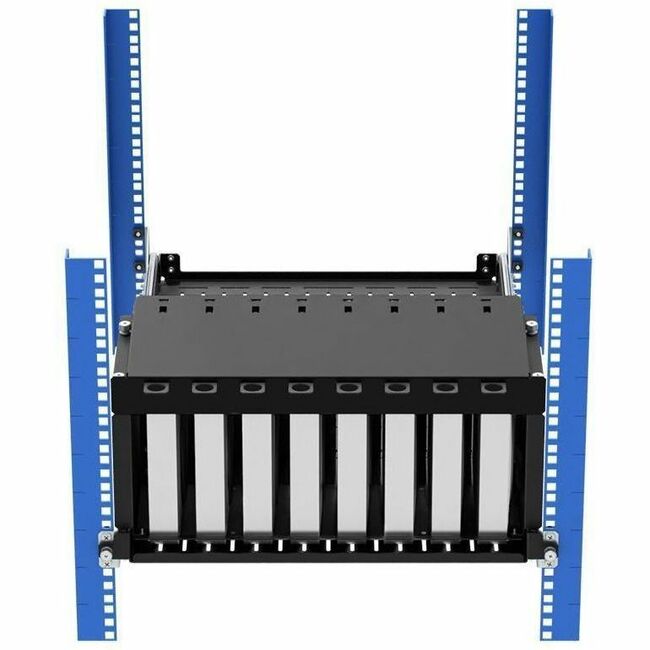 Rack Solutions Mounting Bracket for Desktop Computer, Mac mini, PC - Black - Vertical - TAA Compliant