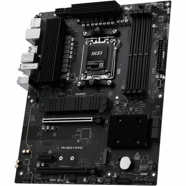 MSI B850-S WIFI6E Gaming Desktop Motherboard - AMD B850 Chipset - Socket AM5 - ATX