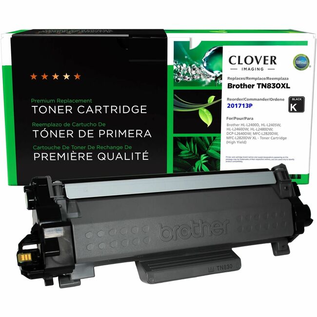 Clover Technologies Remanufactured High Yield Toner Cartridge for Brother TN830XL