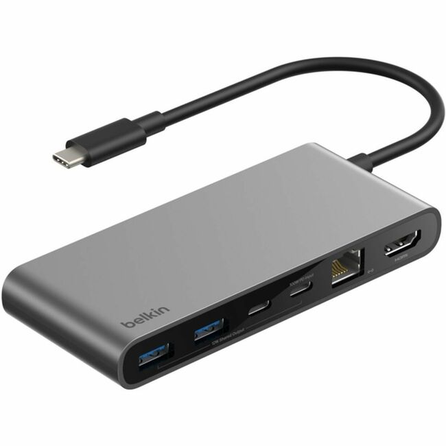 Belkin Connect 8-Port USB-C Hub with 2.5Gb Ethernet, Space Gray