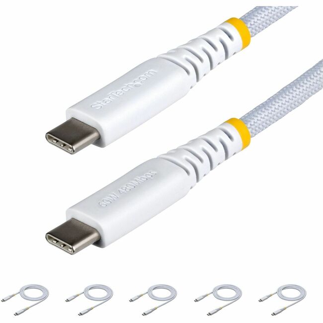 StarTech Braided USB-C Cable - White