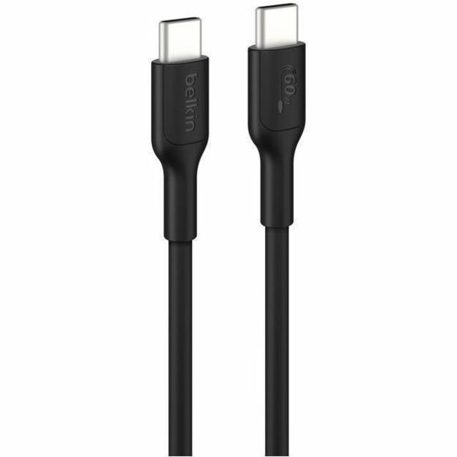 Belkin BoostCharge USB-C to USB-C Cable 60W, 6.6ft/2m, Black