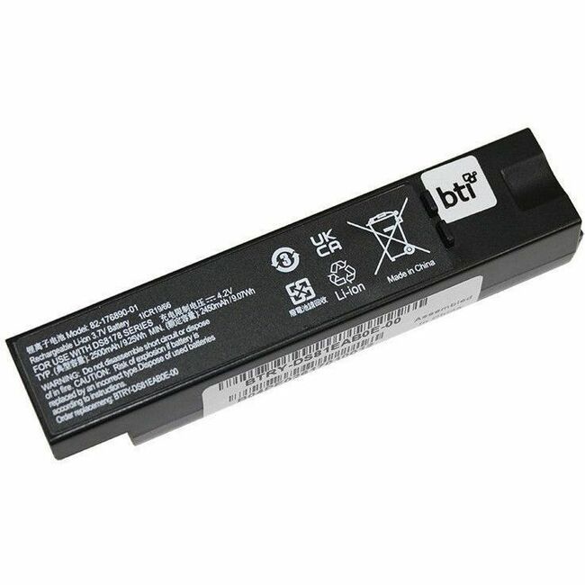 BTI BTRY-DS81EAB0E-00-BTI 3.7V 9.25WH LI-ION SCANNER BATTERY FOR ZEBRA