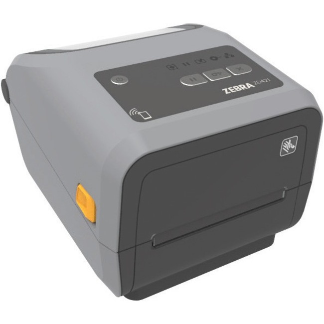 Zebra ZD421 Retail, Hospitality, Healthcare, Government, Business, Transportation & Logistic, Shelf Labeling Thermal Transfer Printer - Monochrome - Portable, Desktop - Label/Receipt Print - USB - USB Host - Bluetooth 5.3 - IEEE 802.11ax Wireless LAN - Near Field Communication (NFC) - US
