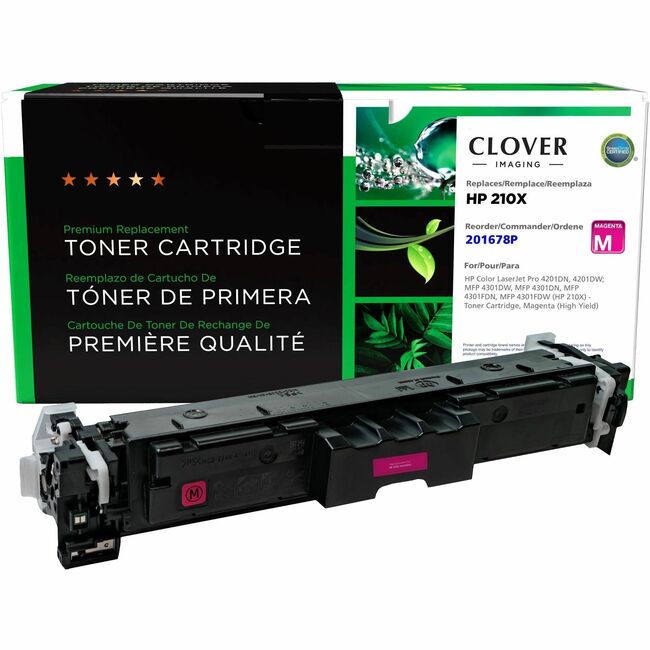 CIG Remanufactured High Yield Magenta Toner Cartridge (New Chip) for HP 210X