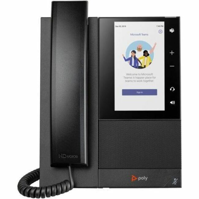 HPI SOURCING - NEW CCX 500 IP Phone - Corded - Corded - Bluetooth - Desktop, Wall Mountable - Black