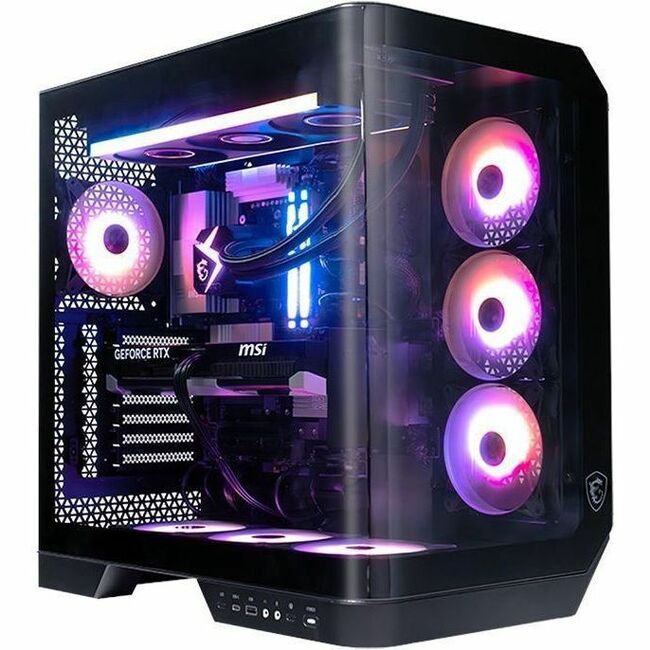 MSI Vision ZS 9NVV-2080US - White Gaming Desktop - AMD Ryzen™ R9-9950X3D - Geforce 5080 White - 32GB DDR5 Memory - 2TB M.2 NVMe - Windows 11 - 1 Year Warranty