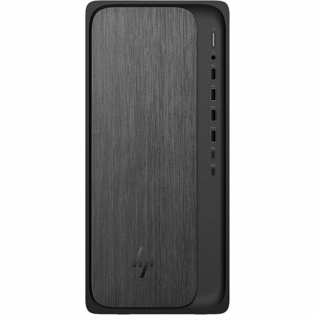 HPI SOURCING - NEW OmniDesk M02-0000a M02-0224 Desktop Computer - AMD Ryzen 5 Ryzen 8000 Series 8500G - 16 GB - 512 GB PCI Express NVMe 4.0 SSD - Tower - Gray Wood, Jack Black
