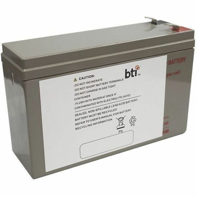 BTI APCRBC154-TAA 12V 1-CELL LEAD ACID UPS BATTERY REPLACES APCRBC154, RBC154 (TAA-Compliant) - 2 YR WARRANTY