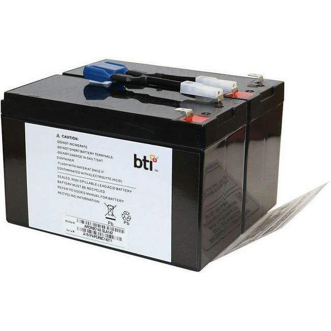 BTI APCRBC142-TAA 12V 2-CELL LEAD ACID UPS BATTERY REPLACES APCRBC142, RBC142 (TAA-Compliant) - 2 YR WARRANTY