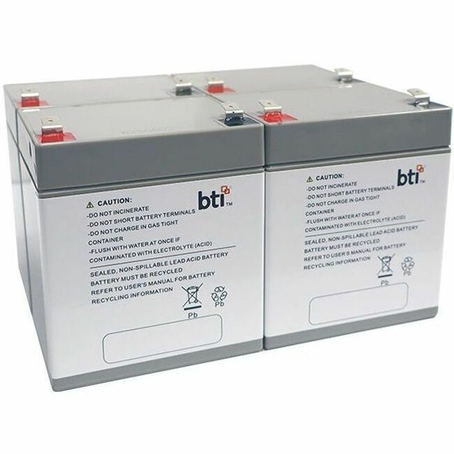 BTI SP12-5-T2-4PK-TAA 12V 5.5AH 1-CELL T2/F2 SEALED LEAD ACID BATTERY (PACK OF 4) (TAA-Compliant) - 2 YR WARRANTY