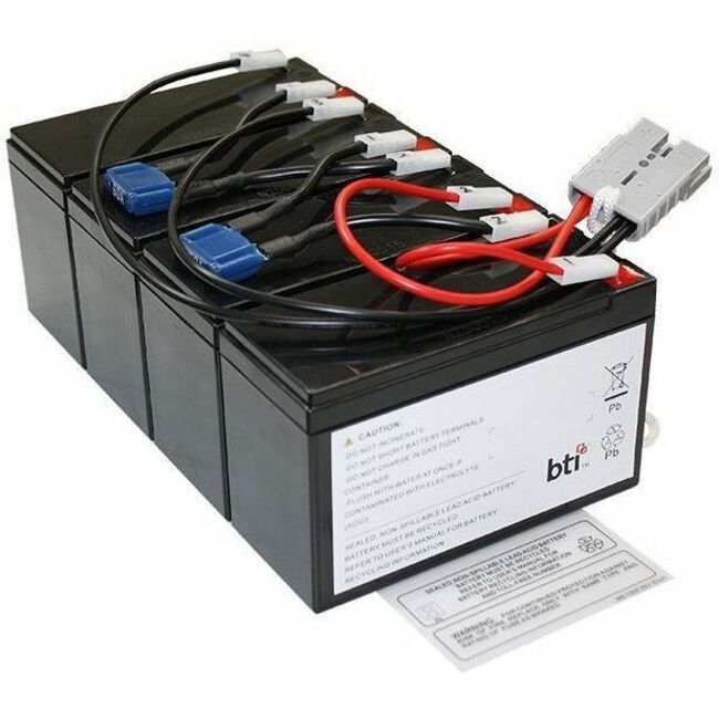 BTI RBC25-SLA25-TAA 12V 4-CELL LEAD ACID UPS BATTERY REPLACES RBC25 (TAA-Compliant) - 2 YR WARRANTY