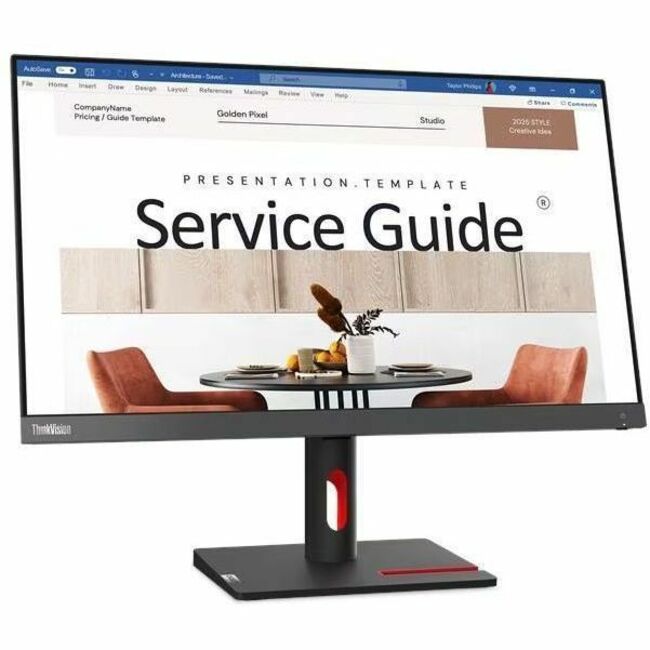 Lenovo DCG - Open Source ThinkVision S24i-30 24" Class Full HD LED Monitor - 16:9 - Raven Black, Storm Gray