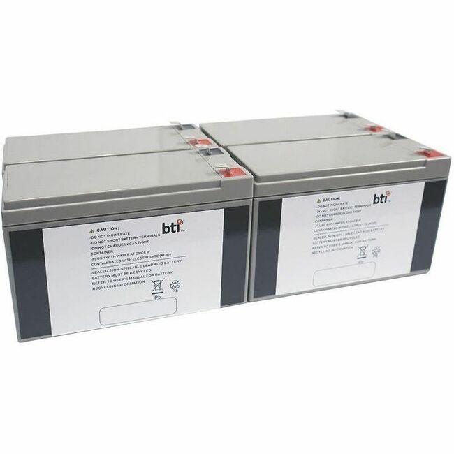 BTI 12V9AH-T2-BATT-PK4-TAA 12V 9A 4-CELL LEAD ACID UPS BATTERY FOR 12V9AH-T2-BATT-PK4 (TAA-Compliant) - 2 YR WARRANTY