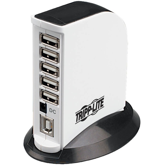 Tripp Lite 7-Port USB 2.0 Hi-Speed Hub Compact Desktop Mobile Tower