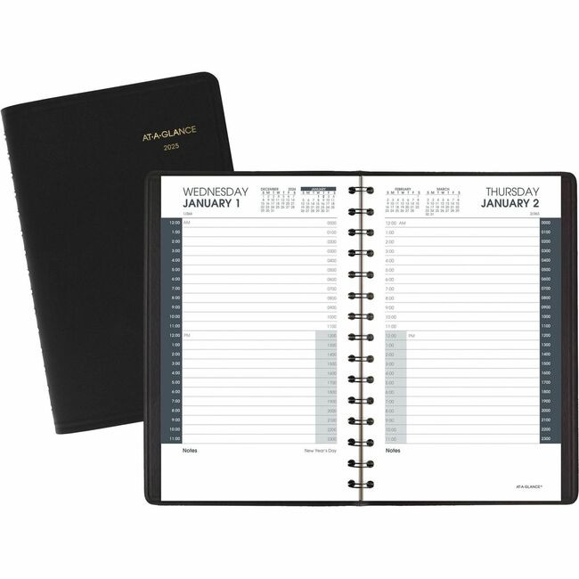 At-A-Glance 24-Hour Daily Appointment Book
