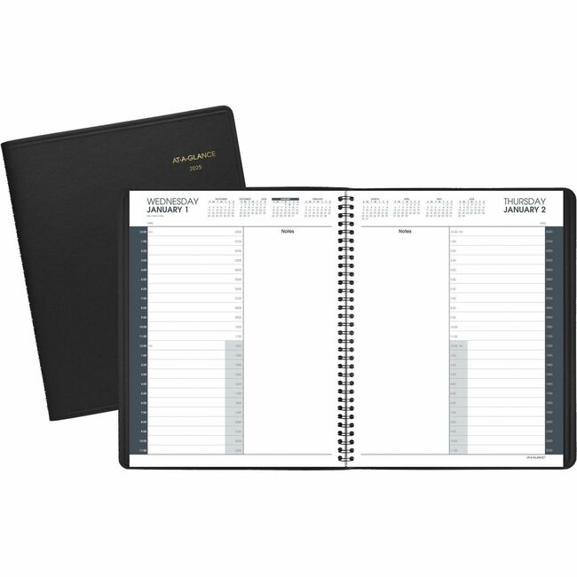 At-A-Glance 24 Hour Daily Appointment Book