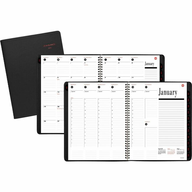 At-A-Glance Tabbed WeeklyMonthly Appointment Book