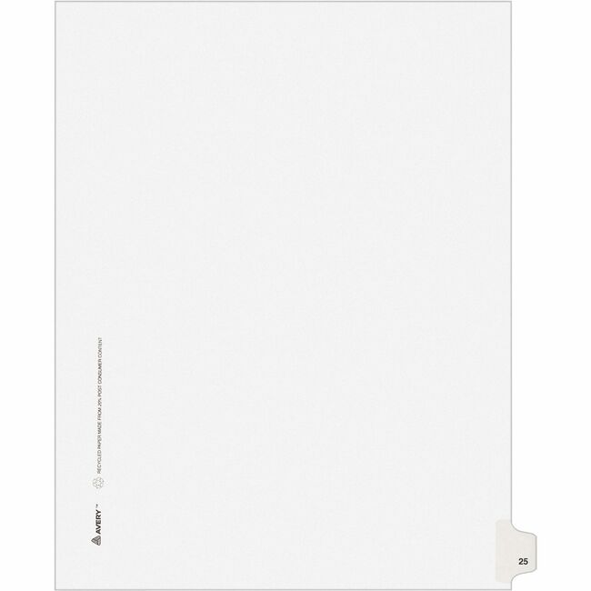 Avery Individual Legal Exhibit Dividers - Avery Style